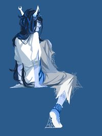 Trickster! Blueberry twist Vriska (I think. Pretty sure that's a thing)