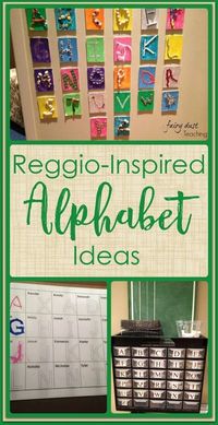 Reggio Inspired: The Alphabet l Fairy Dust Teaching