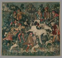 The Unicorn Defends Itself (from The Unicorn Tapestries) 1495-1455 The Metropolitan Museum of Art