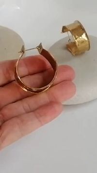 Statement golden hoops to take any oufit to the next level