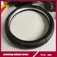 Carbon Fiber Car Steering Wheel Cover Material : Carbon Fiber. Type : All-match. Installation Method : Sew-free. Applicable Season : Four Seasons. Applicable Gender : All. Size : S/M/L. Car Make : All. Brand : Hb. Carton Size : 40*41*45. Other Material : Leather/PU/PVC/Lambskin. Ome : Available. Sample : Available. Packing Style : 1PC/OPP. Color : Colorful. Delivery : 7-25days. MOQ : 100PCS. Carton : 25PCS/Carton. Product Specification Packaging size: You can choose our existed packing styp