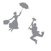 silhouette mary poppins - Google Search