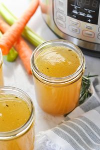 Step by step instructions on How to Make Instant Pot Bone Broth. A quick and easy way to make bone broth but still keep all the delicious and nutritious homemade bone broth benefits. A gut-healthy drink that provides ample collagen, essential fatty acids, vitamins, and minerals.