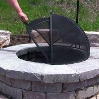 Easy Access Fire Pit Screen- Free Shipping