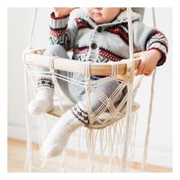 Balançoire bébé en crochet Blanc Nature King Jouet et Loisir