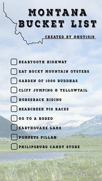 I've experienced half of these including Rocky Mountain Oysters in Rock Creek. Great list and well worth pursuing!