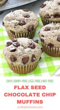 Flax Seed Chocolate Chips Muffins