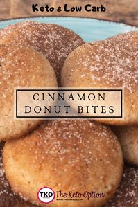 Keto Cinnamon Donut Bites