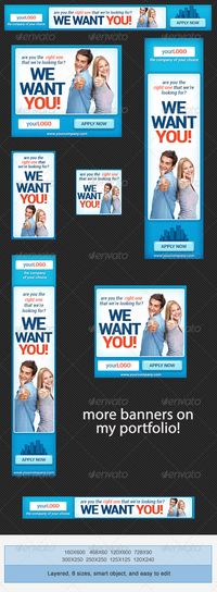 Corporate PSD Banner Ad Template 4 #GraphicRiver Here’s another set of PSD Banner Ad Template Banner Ad Sizes leaderboard (728×90) banner (468×60) button (125×125) skyscraper (120×600) wide skyscraper (160×600) vertical banner (120×240) square (250×250) medium rectangle (300×250) Banner Ad Templates Usage Web Advertisement Google Adwords Online Advertising Campaign Marketing Affiliate Marketing Business and Finance Business and Commercial Insurance Corporate Law Strategy Planning Outsourcing...