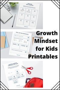 Free printables to help your kids establish a growth mindset so that they can overcome challenges and succeed in school, sports, and life.