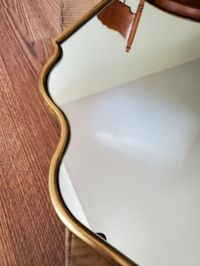 allen + roth 25.125-in W x 37-in H Black Framed Wall Mirror in the Mirrors department at Lowes.com