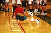 Shoulder exercises for volleyball weight training. Training the shoulder muscles can help prevent injury and improve hitting power. Shoulder is vulnerable to injuries because