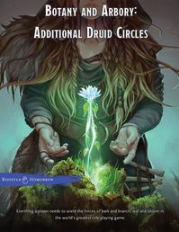 Plant-based Druid Circles - Circle of the Forest, Circle of Growth : UnearthedArcana