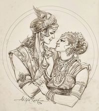 Aditya Chari na Instagramie: „Yesterday's INSTA live demo, watch the entire video on IGTV, see you again on next Sunday 9 pm #krishna #radhakrishna #krishnapainting…”