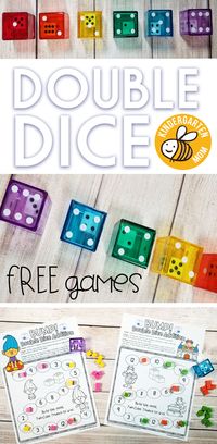 Try these FREE Double Dice Games with your Students! Learning through play is a valuable tool for students of any age. Students simply seem to be able to retain information quicker and for longer when they are engaged with their assigned activity.