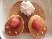 Bunny Butt Pancakes...easy and so cute!