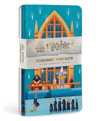 Jot down spells, potion recipes and much more throughout the pages of these notebooks featuring a collection of magical Harry Potter embellishments enclosed by linen-textured covers.