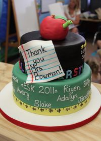 End-of-year teacher cake