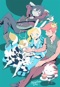 shishio*, Adventure Time, Peppermint Butler, Marshall Lee the Vampire King, Fionna the Human Girl, Prince Bubba Gumball