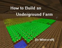 Are you tired of Minecraft villagers, animals and mobs trampling your crops? Learn how to build an underground farm, whether it is surrounded by torches or lit by a redstone circuit!