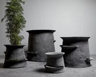 Concrete Echelon Planter by OPIARY (D20", H18") For Sale at 1stDibs
