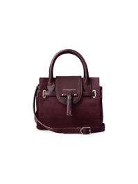 The Mini Windsor - Women's Handbag - Plum Suede | Fairfax & Favor