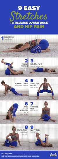 9 Easy Stretches to Release Lower Back and Hip Pain