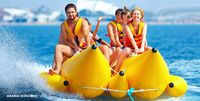 Enjoy classic water sports, the Banana boat Ride glide through Dubai’s warm waters, Strap on a safety jacket get thrilled while crashing into the water