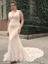 Estella Lace Fit-and-Flare Bridal Dress | Maggie Sottero