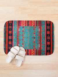 "Epic Traditional Moroccan Calm Blue Artwork by ARTERESTING" Bath Mat for Sale by Arteresting | Redbubble