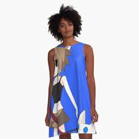 "Feline-Canine Companions: A Walk in the Park" A-Line Dress for Sale by IncedApparel | Redbubble