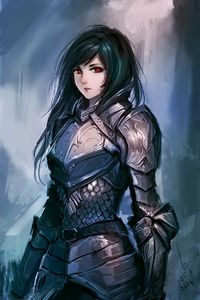 Armor study / practice by chaosringen.deviantart.com on @deviantART. Female armour that's actually pretty realistic. I've always thought the breastplate should go down to her waist and protect her stomach as well, not leave it to the scale/chainmail only, although this alternative is way better than having a corset on, or nothing. This usage could be argued about regarding flexibility,too...