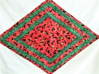 Poppies Table Topper Quilted Table Runner Poppy Centerpiece - Etsy