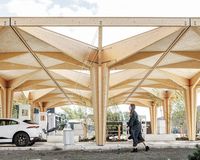 Cobe, charging stations for electric vehicles, Fredericia, Denmark, 2019