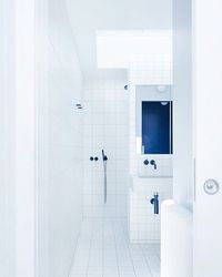 Choose your blue colour on all VOLA products, taps and shower mixers © Simon Astridge __________ #bathroom #colourful #bluebathroom #bluetap #VOLA #bathroom #color #ideas #modern #coloured #tap #inspiration