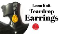 Knit Earrings on Any Loom. Quick Easy Loom Knit Gift Ideas - YouTube