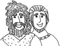 Jacob and Esau Coloring Pages