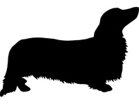 Teckel Silhouette de chien Teckel Poison rétro Débardeur