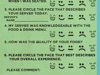 10 best comment cards images boss garden bar card templates restaurant survey cards