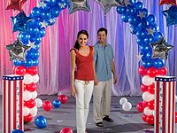 45 Red White Blue Ideas Balloons Balloon Decorations Blue Balloons
