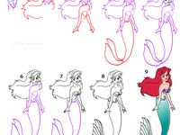 43 Mermaids Draw ideas | mermaid drawings, the little mermaid ...