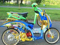 Modifikasi Motor Scoopy Airbrush Motor Kendaraan Airbrush