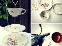 DIY Teller und Tasse Beleuchtung Befestigung Design Decoration DIY Teller und Tasse Beleuchtung Befestigung Design Decoration