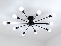 Aero Snail L1697 Modern Style Flush Mount Designers Metal 10 Light Ceiling Lamp Chandelier Lighting Fixure Aero Snail L1697 Modern Style Flush Mount Designers Metal 10 Light Ceiling Lamp Chandelier Lighting Fixure