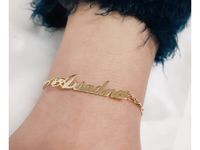 Nombre Joyas Femeninas Primera Pulsera De Letras De Aleación Nombre Joyas Femeninas Primera Pulsera De Letras De Aleación