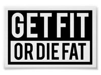 Poster Fitness Workout Quotes Gym Font Print poster 20/"x13/"inch 05