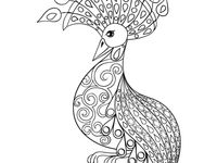 Free Advanced Animal Coloring Pages
