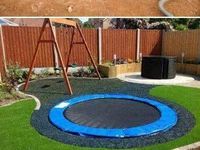 110 Trampolin im Garten eigraben & integrierenIdeen trampolin