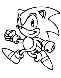 sonic hedgehog coloring pages
