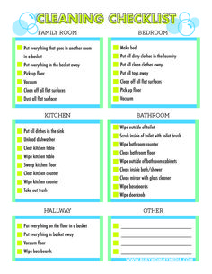 chores checklists
